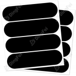 Reflective Helmet Stickers - Night Visibility Black Reflective Bike And Helmet Stickers